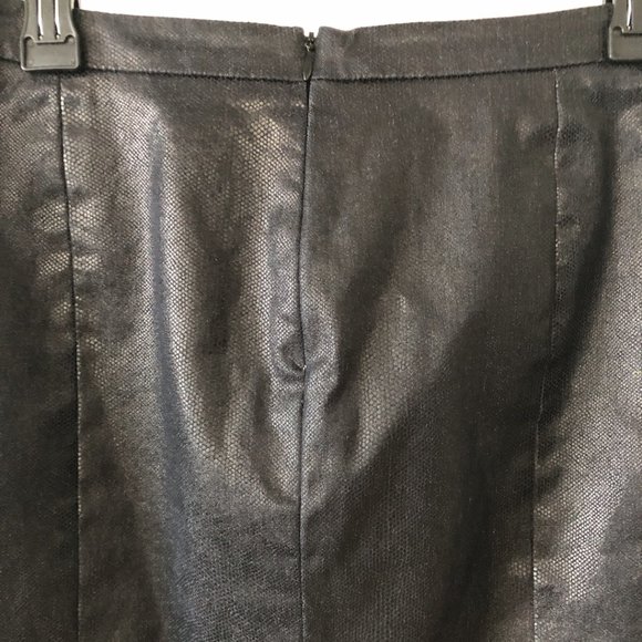 LAGI NADEAU Dark Blue/Black Pebbled Pattern Skirt 4 - Picture 8 of 8